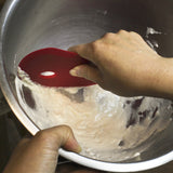 Multi-Purpose Silicone Scraper - Bowl Dough Icing Dish Pot Pan & More