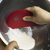 Multi-Purpose Silicone Scraper - Bowl Dough Icing Dish Pot Pan & More
