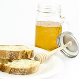 Honey Mason Jar with Bamboo Dipper - 16oz