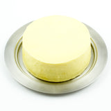 Stainless Steel Round Butter Dish with Easy to Hold Lid