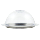 Stainless Steel Round Butter Dish with Easy to Hold Lid
