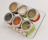 Magnetic Spice Set Rack, Seasonings Containers and Condiments Set
