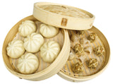 100% Natural Bamboo Steamer Basket - with Bonus Reusable Cotton Liners