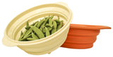 100% Silicone Family Size Steamer - Collapsible Design with Lid & Detachable Colander