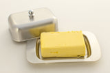 Stainless Steel Butter Dish with Easy to Hold Lid