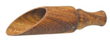 Zoie + Chloe All-Natural Acacia Wood Scoop Spoon - Tea Salt Coffee Flour Nuts & More