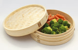 100% Natural Bamboo Steamer Basket - with Bonus Reusable Cotton Liners