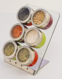 Magnetic Spice Set Rack, Seasonings Containers and Condiments Set
