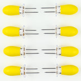Stainless Steel Corn Holders - Interlocking Corn Forks - Set of 8