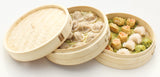 100% Natural Bamboo Steamer Basket - with Bonus Reusable Cotton Liners