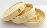 100% Natural Bamboo Steamer Basket - with Bonus Reusable Cotton Liners