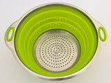 Stainless Steel and Silicone Collapsible Strainer