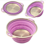 Stainless Steel and Silicone Collapsible Strainer