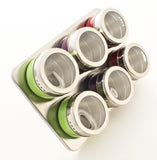 Magnetic Spice Set Rack, Seasonings Containers and Condiments Set