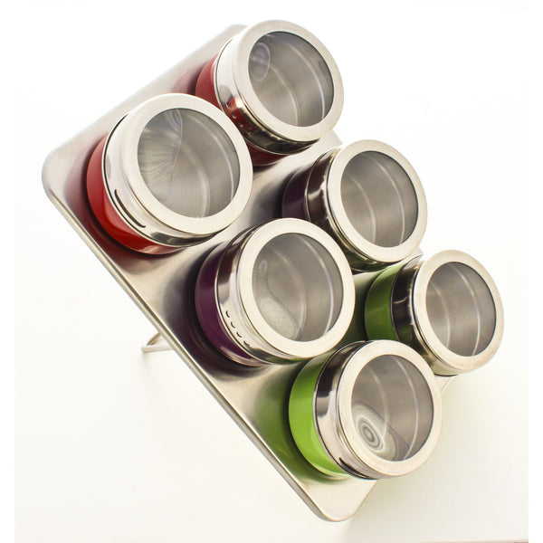 Magnetic Spice Set Rack, Seasonings Containers and Condiments Set