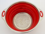 Stainless Steel and Silicone Collapsible Strainer