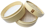 100% Cotton Reusable Liners for Bamboo Steamers - 6 Pack