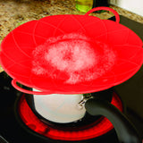 Silicone Spill Stopper Pot Pan Lid & Splatter Guard - 10 Inch