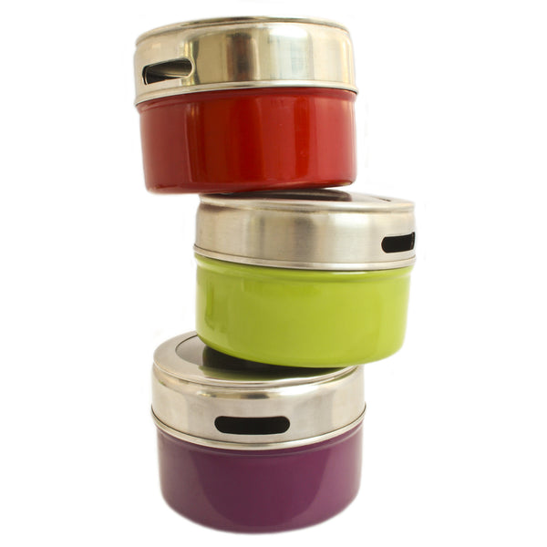Magnetic Spice Container Tins - 3 Pack