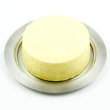 Stainless Steel Round Butter Dish with Easy to Hold Lid