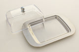 Stainless Steel Butter Dish with Easy to Hold Lid