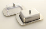 Stainless Steel Butter Dish with Easy to Hold Lid