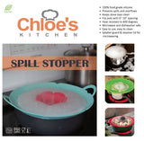 Silicone Spill Stopper Pot Pan Lid & Splatter Guard - 10 Inch